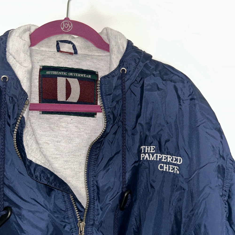 The Pampered Chef Navy Windbreaker